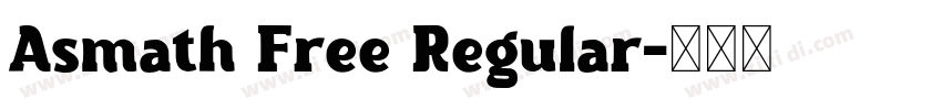 Asmath Free Regular字体转换